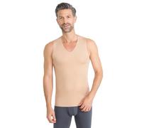 FINN Clean-Cut Maillot de corps sans manches avec col en V - Sous-vêtement invisible pour homme avec finition découpée au laser - Débardeur sans coutures en modal Lenzing original pour chemise et
