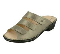 Finn Comfort Canzo, Beige, Chaussures femme, Mule, Cuir, NOUVEAU - Chaussures femme, Mule / séparateur d'orteils, Beige, cuir (campagnolo)