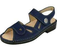 Finn Comfort Costa Sandale femme, confortable, bleue, cuir, NOUVEAU - Sandale femme confortable / semelle orthopédique, bleue, cuir (nubuk)