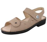 Finn Comfort Costa Sandales en nubuck beige pour femme, taupe, 42 EU