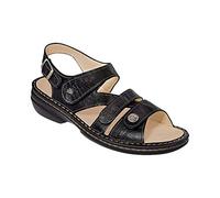 Finn Comfort Femme Gomera Bride de Cheville, Schwarz Schwarz, 43 EU
