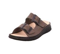 Finn Comfort Finnco Cayman Soft Mules en cuir nubuck pour homme Marron clair, marron, 47 EU Large