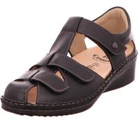 Finn Comfort, Fünen, Femme, Sandale, Noir, Cuir, NOUVEAU - Chaussures de femmes Sandale confortable / semelle orthopédique, Noir, cuir (nappaseda)