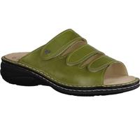 Finn Comfort Hellas mule femme, Gator (vert), cuir, confortable - mule femme / séparateur d'orteils, vert, cuir (sierra)