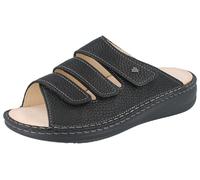 Finn Comfort Keros Mules en cuir nubuck pour homme Noir, Noir , 44 EU Large