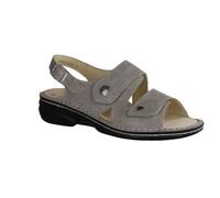 Finn Comfort Milos Taupe (beige) - Sandales avec insert amovible - Marques, beige, cuir (twiga), beige, 37 EU