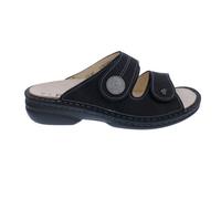 Finn Comfort Pantolette Zanzibar 2550-817393, Noir, Léger Scintillante Nubukle