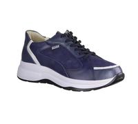 Finn Comfort Piccadilly Stell/Blue/Indigo/Silber (blau) - Chaussures à lacets avec semelle amovible - Marques, Bleu, Cuir (Ancona/yuka/Nubuck/Brina), bleu, 39 EU
