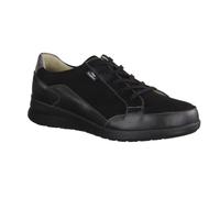 Finn Comfort Prato Noir/Platine - Chaussures à Lacets avec Semelle Ample - Aperçu des Marques FinnMellow, Noir, Cuir (nappaseda/Nubuck), Noir Platine, 41.5 EU