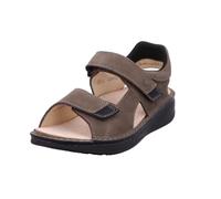 Finn Comfort Skiathos Sandales pour homme en cuir nubuck Beige, Oxyde, 42 EU Large