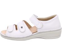 Finn Comfort Usedom, blanc, femme, cuir, semelle amovible, NOUVEAU - Chaussures sandales confortables / à semelles amovibles, blanc