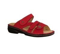 Finn Comfort Ventura-Soft, Monzared, mule femme, cuir, NOUVEAU - Chaussures femme, mule / séparateur d'orteils, rouge, cuir (nubuk)
