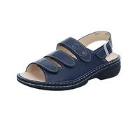 Finn Comfort Womens Saloniki 2557 Mozart Bluette Leather Sandals 38 EU