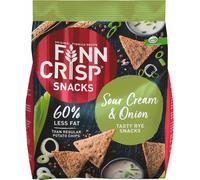 Finn Crisp Snacks Chips de seigle complet crème aigre et oignon 150g