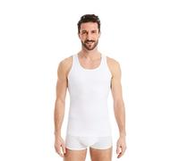 FINN débardeur modelant pour Hommes - Maillot de Corps Shapewear sans Manches en Coton - sous-Maillot de Compression Body Shaper pour Un Ventre Plus Plat Blanc M