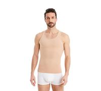 FINN débardeur modelant pour Hommes - Maillot de Corps Shapewear sans Manches en Coton - sous-Maillot de Compression Body Shaper pour Un Ventre Plus Plat Couleur de Peau Nude XL