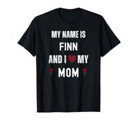 Finn I Love My Mom Personnel Fête des Mères T-Shirt