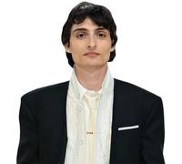 Finn Wolfhard (Black and White Suit) Découpage du Copain à mi-Corps
