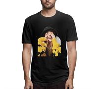 Finn Wolfhard Fashion T-Shirt Unisex Gift Men's Black Tees(Medium)