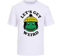 Finn Wolfhard Let's Get Weird Men's Clothing T-Shirts Unisex Tee White(X-Large)