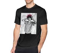 Finn Wolfhard Men T-Shirt Cotton Summer Tee Tops Unisex Gift Men's Black Tees(X-Large)