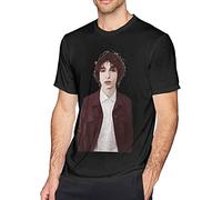 Finn Wolfhard Mens T-Shirt Crew Neck Short Sleeve Cotton Summer Tee Tops (Medium)