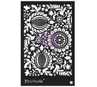Finnabair Stencil 6"X9"-Folk Florals