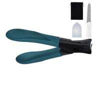 Finnernail Clippers sans couple de clous en acier sans fichier intégré | Petitesses à ongles en téne avec une large joue pour les ongles épais, une coupe de précision robuste, un outil de soins durabl