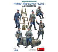Finnish And Soviet Pilots W/accessoriesset Miniart 49022 Pilotes Finlandais Et S