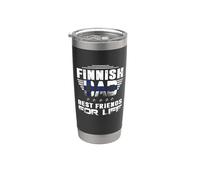 Finnish Dad Best Friends For Life Funny For Fathers Daddy Gobelet isotherme en acier inoxydable double paroi