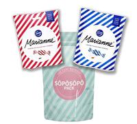 Finnish Fazer Marianne Bonbons à la Menthe et Caramel Bonbons à la Menthe SÖPÖSÖPÖ BOX Variété 2 Pack 15.6oz Care Package Treats Gift Basket Boxes Pack Adults Kids Guys Girls Women Men Boyfriend Candy