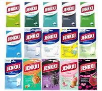 Finnish Jenkki Chewing Gum 80-100g (Lot de 10) - Choisissez 10 sachets parmi 15 saveurs