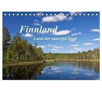Finnland - Land der tausend Seen (Tischkalender 2026 DIN A5 quer), CALVENDO Monatskalender: Eine Reise in das östlichste Land Skandinaviens