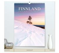 Finnland - Winter Wunderland (hochwertiger Premium Wandkalender 2026 DIN A2 hoch), Kunstdruck in Hochglanz: Lapplands Winterzauber - Beckerworks Kalender