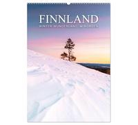 Finnland - Winter Wunderland (Wandkalender 2026 DIN A2 hoch), CALVENDO Monatskalender: Lapplands Winterzauber - Beckerworks Kalender