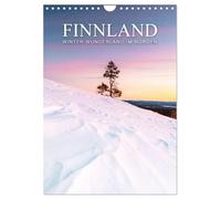 Finnland - Winter Wunderland (Wandkalender 2026 DIN A4 hoch), CALVENDO Monatskalender: Lapplands Winterzauber - Beckerworks Kalender