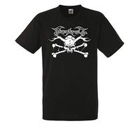 Finntroll Logo Black Mens T-Shirt Men Rock Band Tee Shirt Black XL
