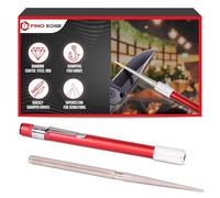 Fino Edge Tige d'affûtage diamant rétractable - Aiguiseur de couteaux dentelé - Ultra portable, mini aiguiseur de couteaux de poche - Tige d'affûtage multifonctionnelle pour la chasse en plein air la