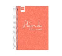 Finocam Agenda 2021/2022 1 jour/page Septembre 2021 - Juin 2022 10 mois et Juil/août résumés 4°, 155 x 212 mm Cool Rose Espagnol