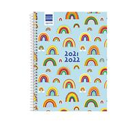 Finocam Agenda 2021 2022 Semaine vue paysage Septembre 2021, Juin 2022 10 mois et Juil/Août résumés 4o, 155 x 212 basique Iris espagnol