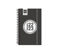 Finocam - Agenda 2022 2023 Espir Label Semaine Vue horizontale Septembre 2022 - Août 2023 (12 mois) Noir Catalan