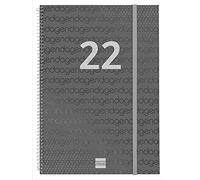 Finocam - Agenda 2022 Semaine Vue Paysage de janvier 2022 à décembre 2022 (12 mois) E40-210 x 297 mm Spirale Year Noir Catalan