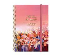 Finocam - Agenda 2022 Semainier horizontal, de Janvier 2022 à Décembre 2022 (12 mois) E10-155x212 mm Spirale Design Collection Moment International