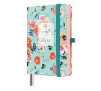 Finocam Agenda 2026 1 jour par page | Janvier à décembre (12 mois) | Agenda annuel 2026 avec élastique et 3 bandes pointues, couverture rigide, design minimal