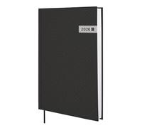 Finocam Agenda 2026 1 jour par page | janvier à décembre (12 mois) | Agenda annuel 2026 avec ruban à points, couverture rigide Porto, noir, espagnol