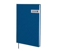 Finocam Agenda 2026 avec vue verticale hebdomadaire, janvier-décembre (12 mois), agenda annuel 2026 avec ruban à points, couverture rigide Dynamic Porto, bleu catalan