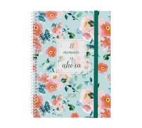 Finocam Agenda à spirale 2026 semainier horizontal de janvier à décembre (12 mois) | Agenda annuel 2026 | Couverture en polypropylène à spirale Design Collection