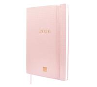 Finocam - Agenda Dotted 16 mois 2025-2026 Semaine sur 2 pages Présentation Horizontale Septembre 2025-Décembre 2026 (16 mois) Rose International