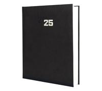 Finocam - Agenda Dynamic Milano 2 Pages par jour Janvier 2025 - Décembre 2025 (12 mois) Noir International