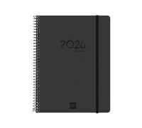 Finocam - Agenda Ikon 16 mois 2025-2026 Semaine sur 2 pages Présentation Verticale Septembre 2025-Décembre 2026 (16 mois) Noir International